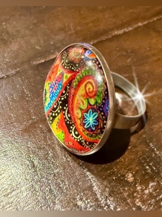 Hand Crafted Jewelry - GoGo Ring -  Paisley Park